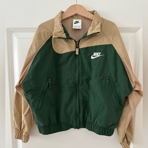 SPORTSWEAR AMPLIFY KIDS' WOVEN FULL-ZIP JACKET IN GREEN